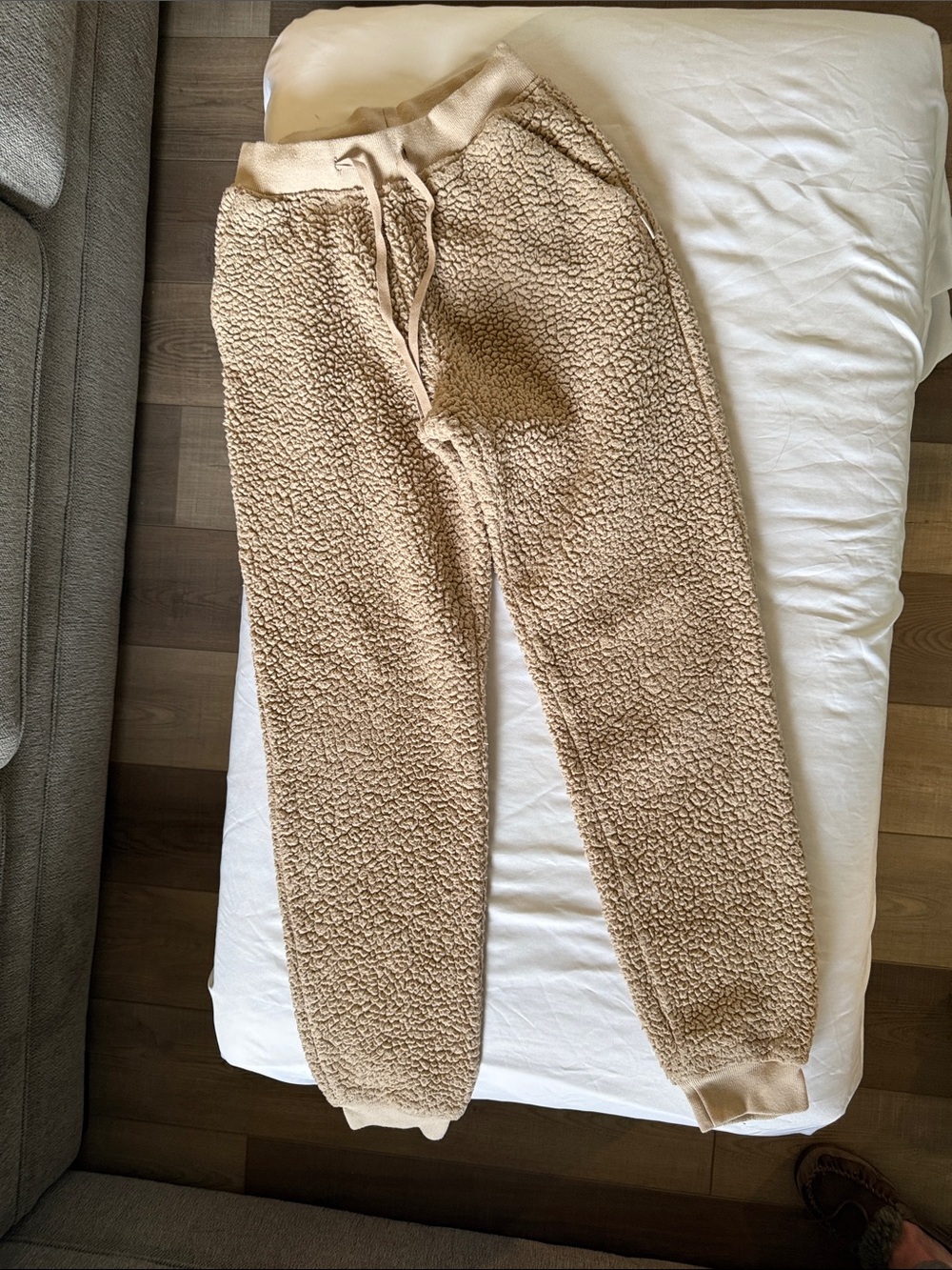 Gilly Hicks Sherpa tapered sweatpants - Camel Beige